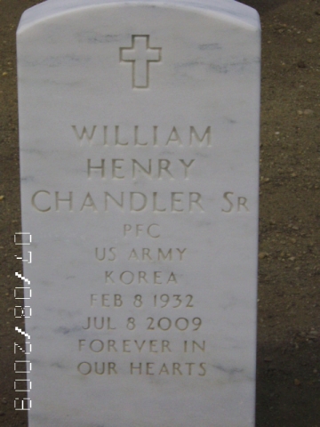 William H. (Henny) Chandler, Sr. Headstone