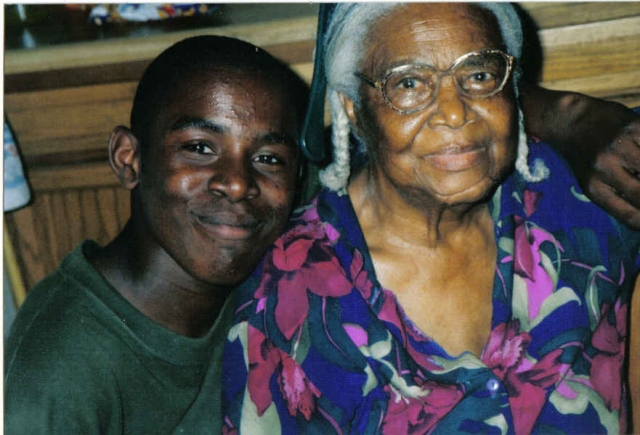 Cousin Roseanne Conners-Williams (who lived to 93) & her gggrandson Chris, from the Coston & Johnson line